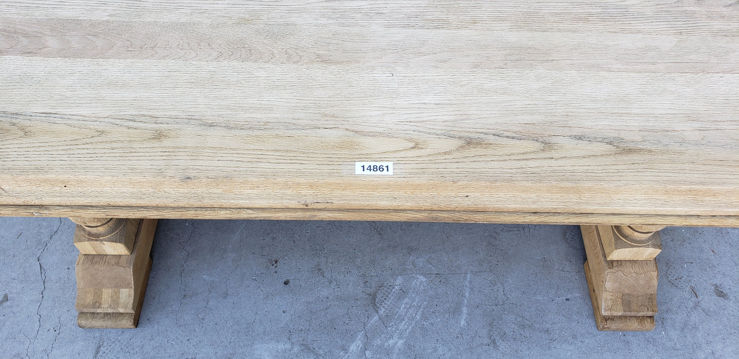 Belgian Dining Table with Rounded Corners