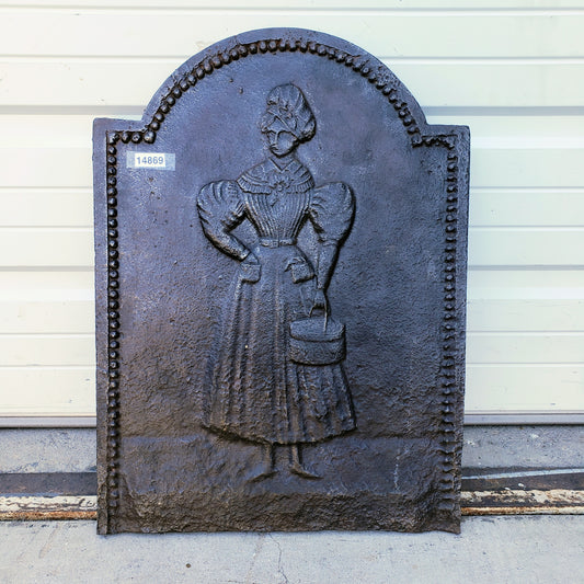 Fireback with Victorian Woman