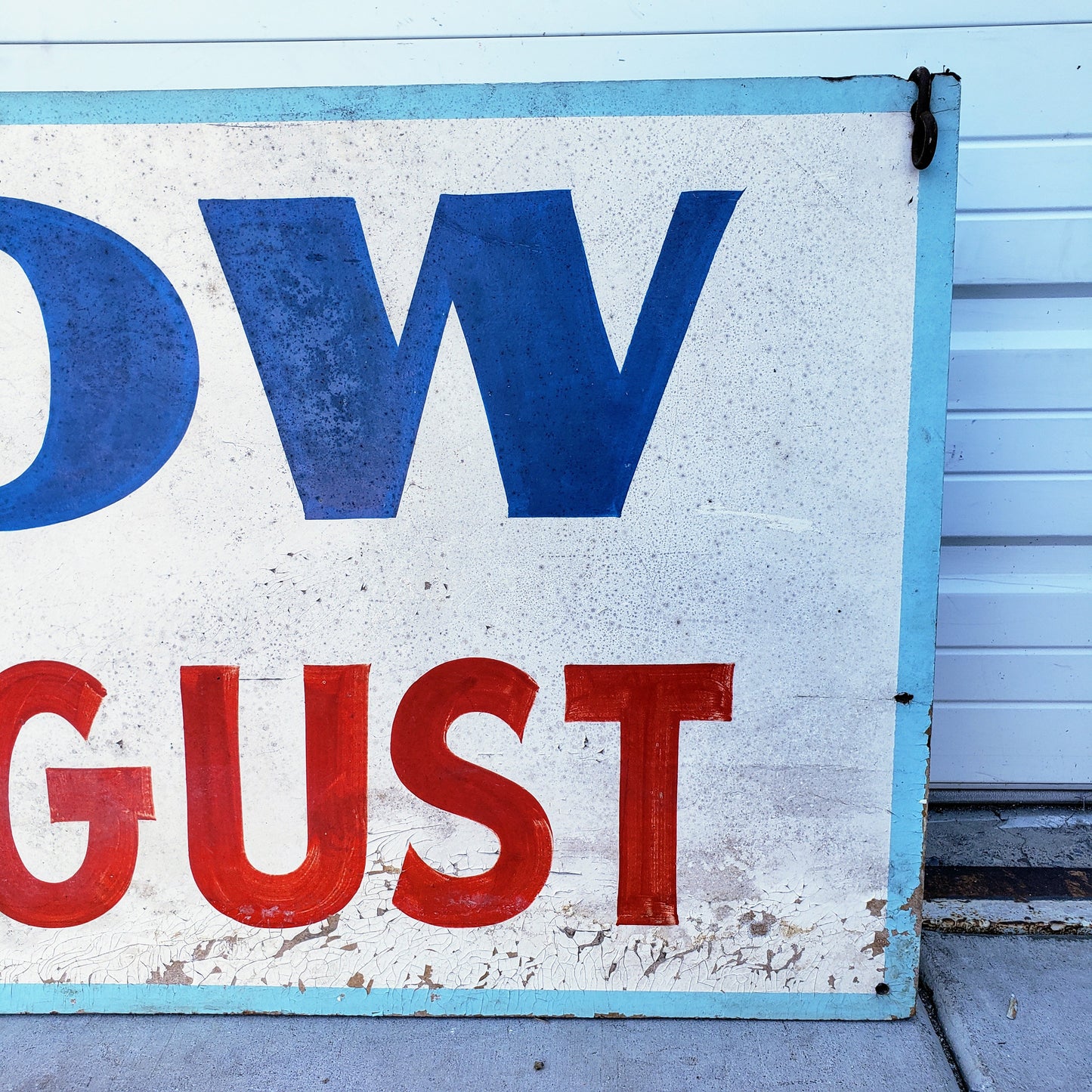 Wooden Water Thrill Show Sign