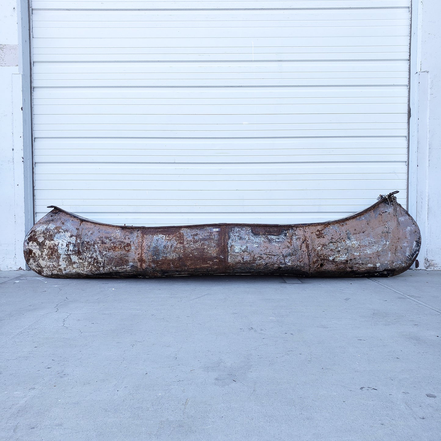 Antique Rusty Metal Canoe Pendant Light