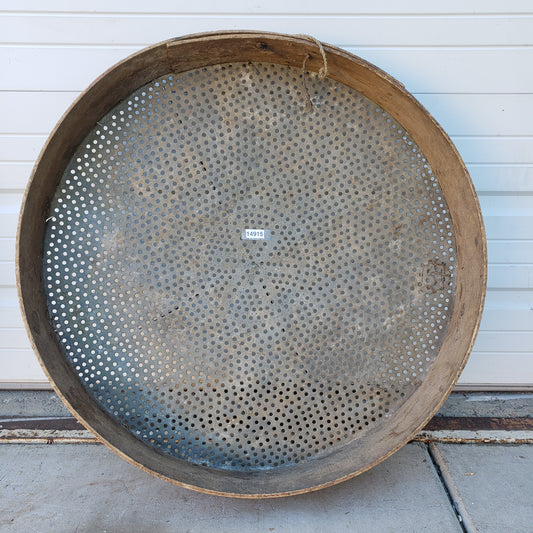 Large Decorative Wooden Metal Sieve /Sifter / Tamis