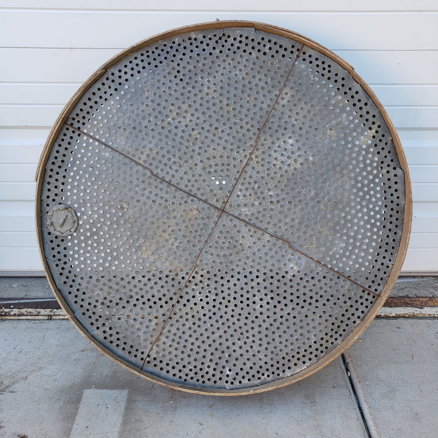 Large Decorative Wooden Metal Sieve /Sifter / Tamis