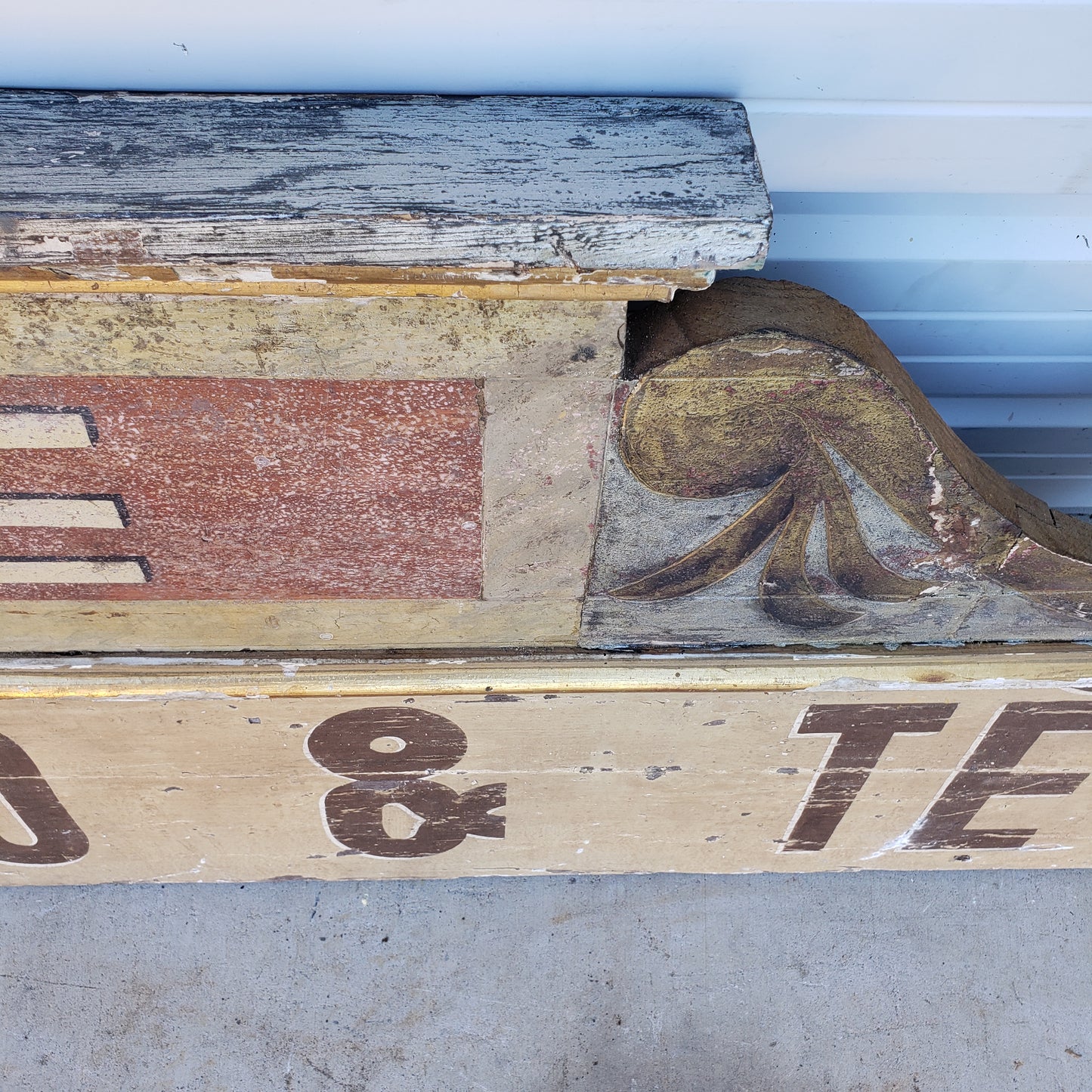 Wooden Caffe Sign - Cioccolato & Te