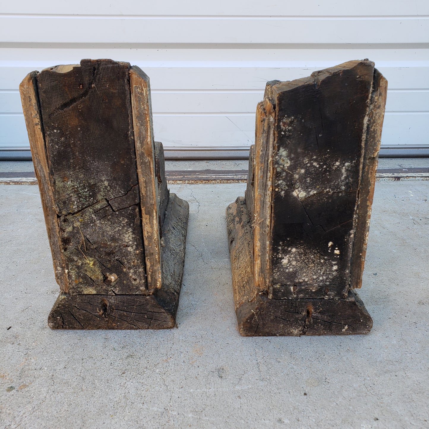 Pair of Small Wooden Corbels