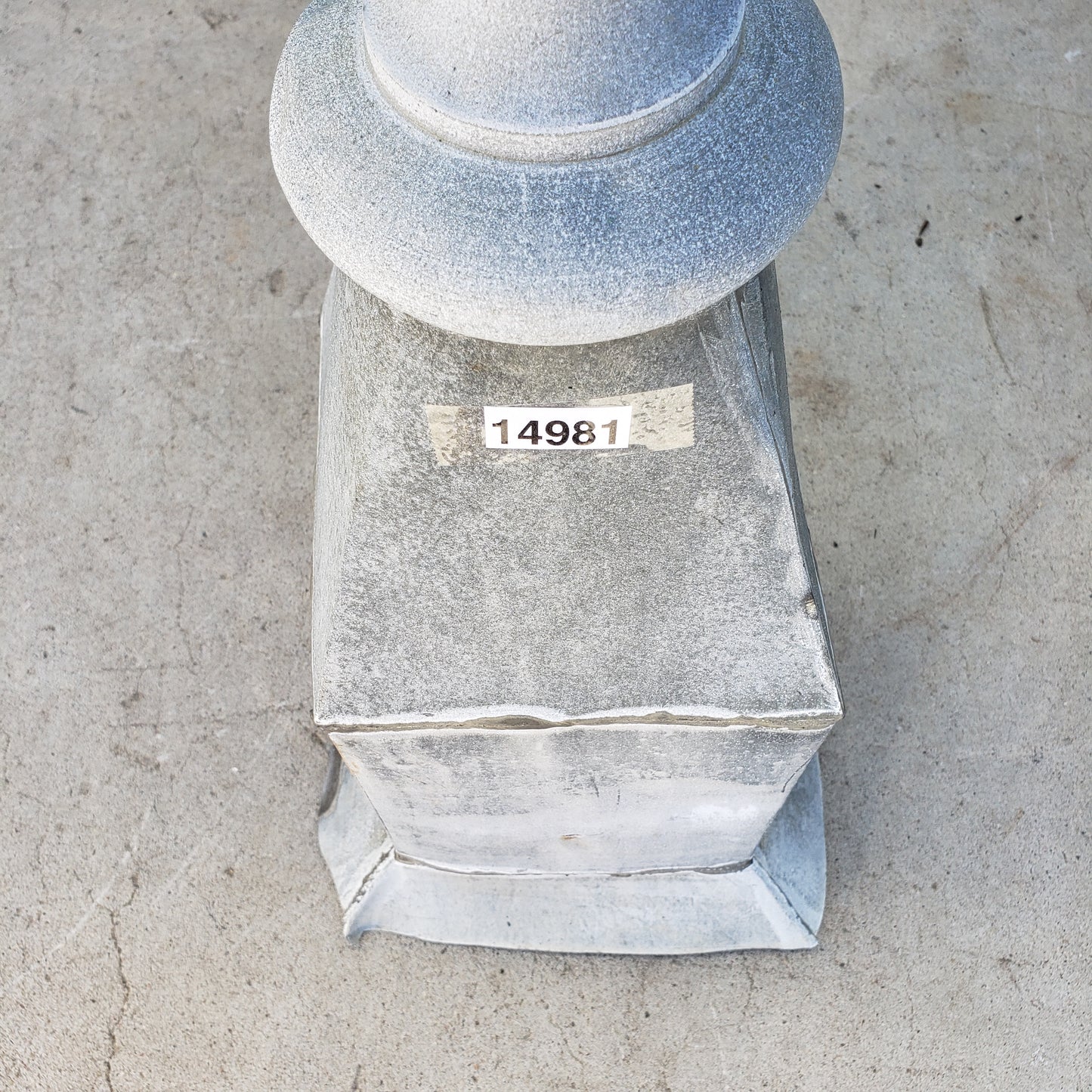 French Napoleon III Period Small Zinc Roof Finial c.1860