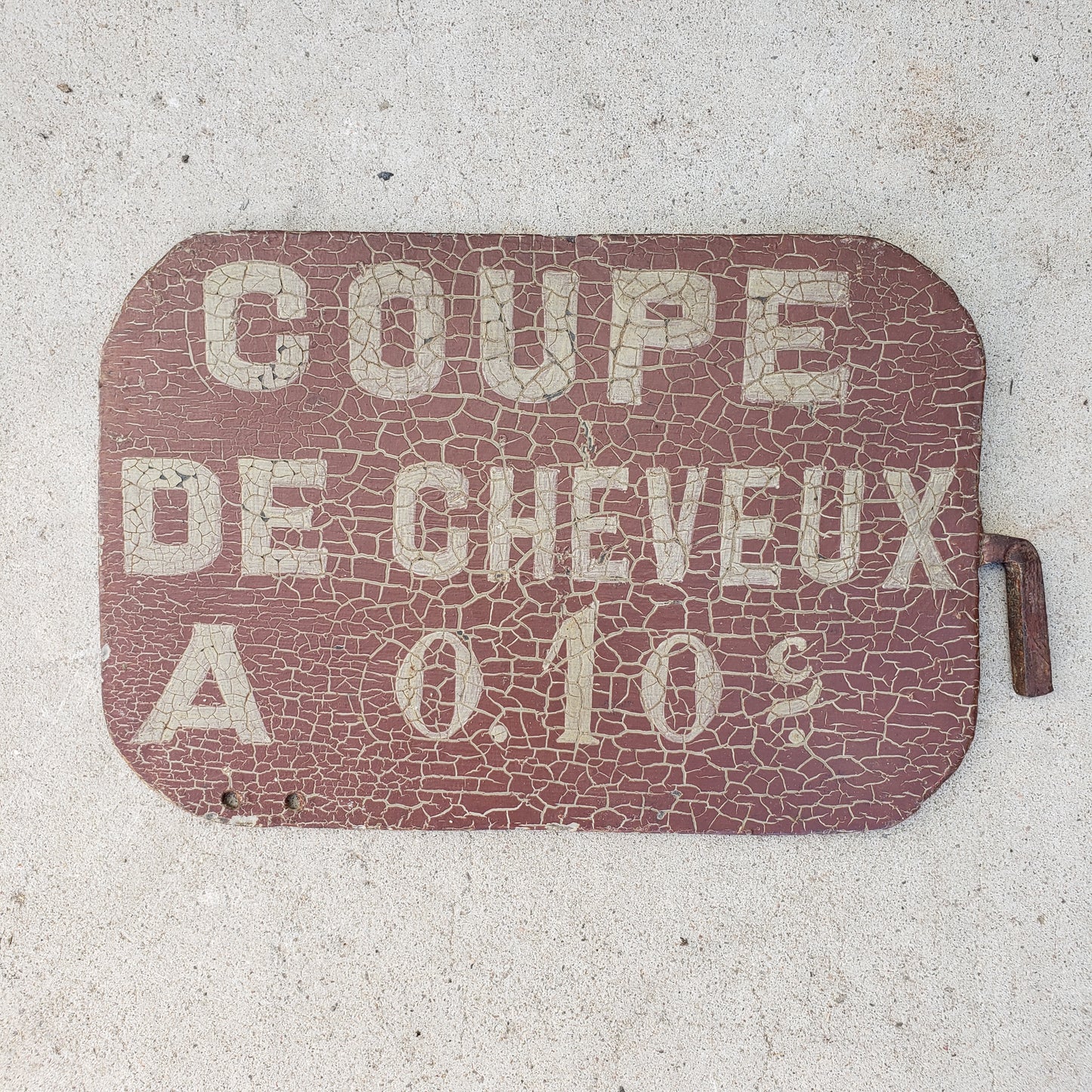 Double Sided Metal Sign - “Barbe / Coupe de Cheveux”