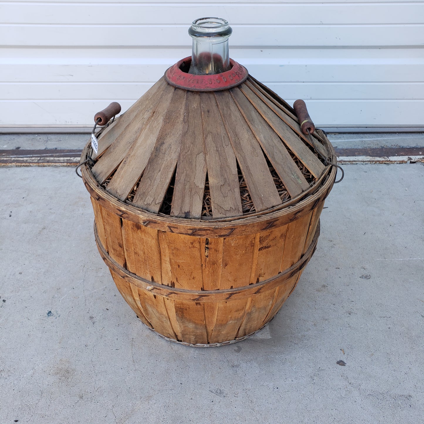 Demijohn in Basket