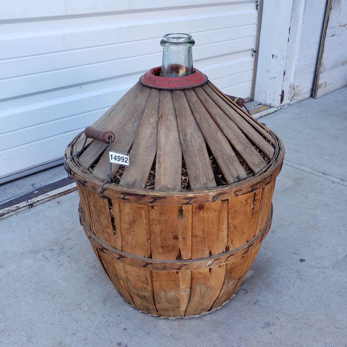 Demijohn in Basket