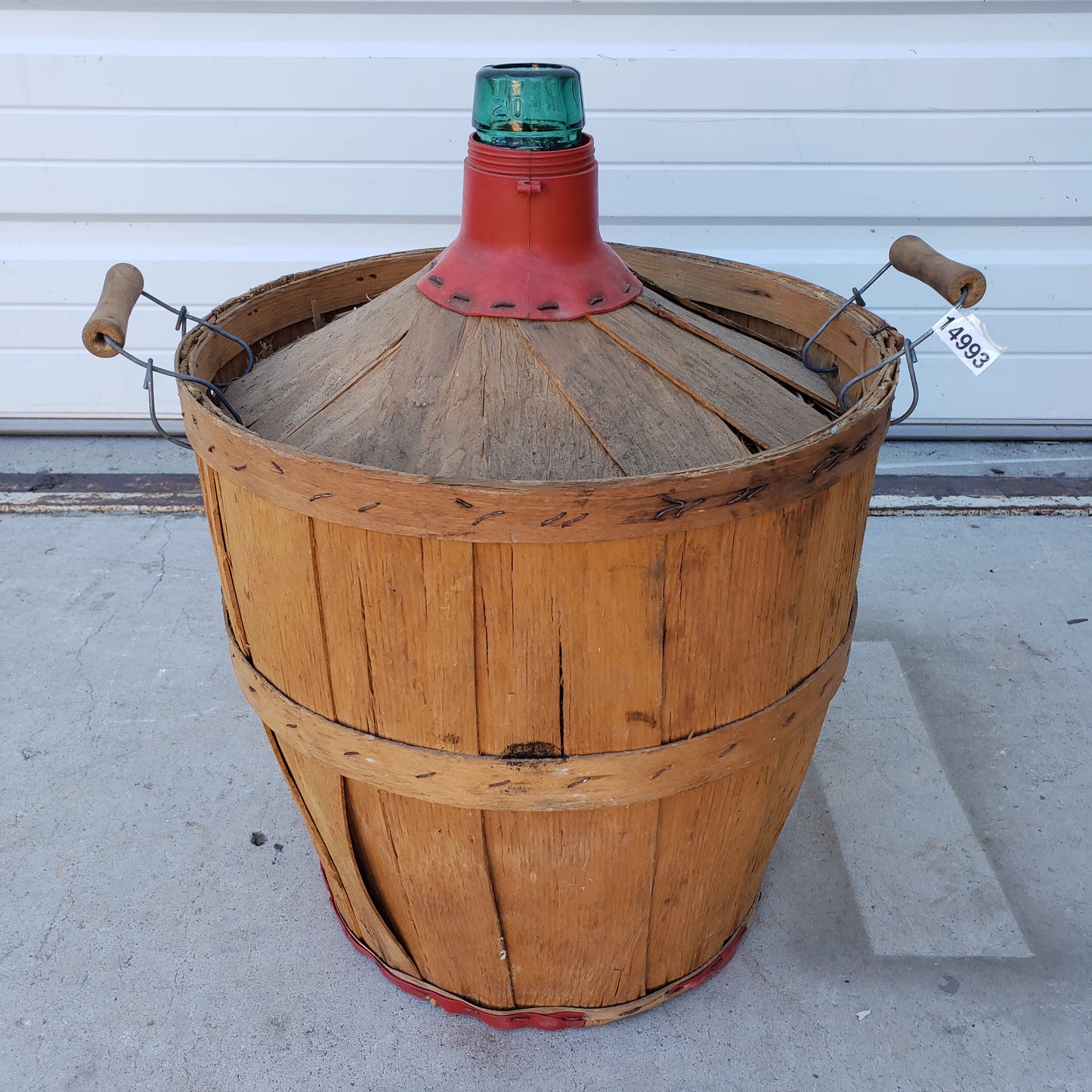 Demijohn in Basket