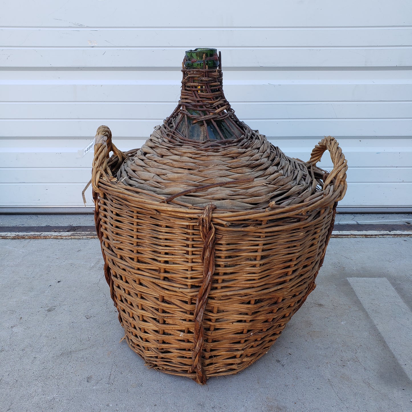 Demijohn in Basket