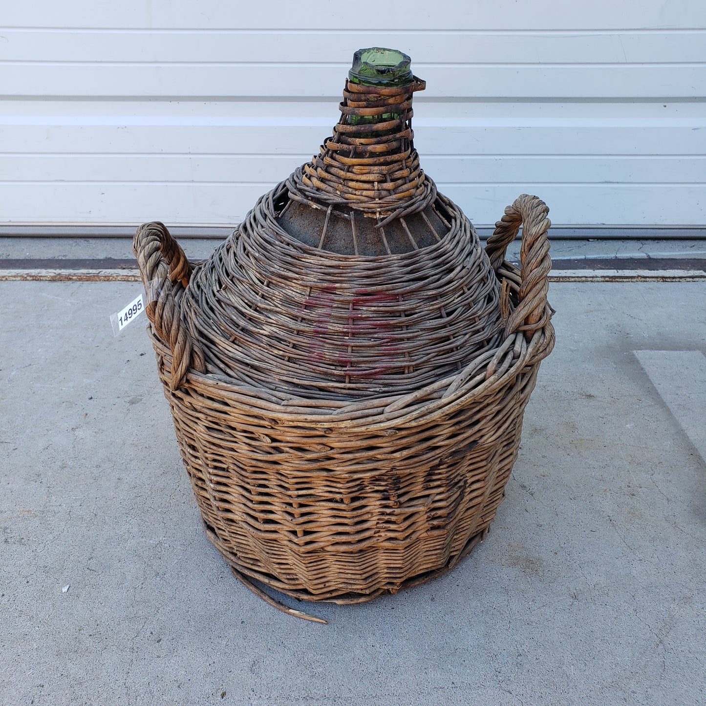 Demijohn in Basket