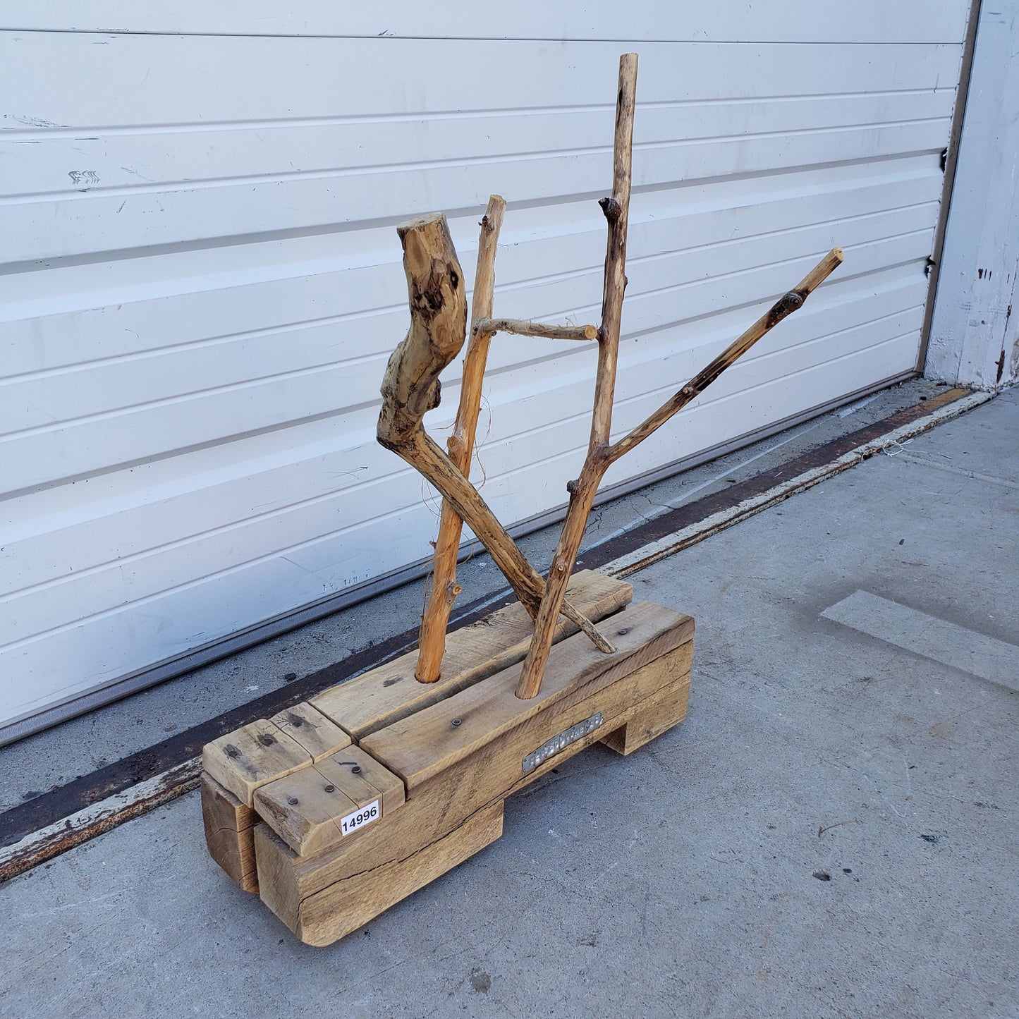Emilien Dube Decorative Bark Canoe “Nation Atikamekw” Art Sculpture