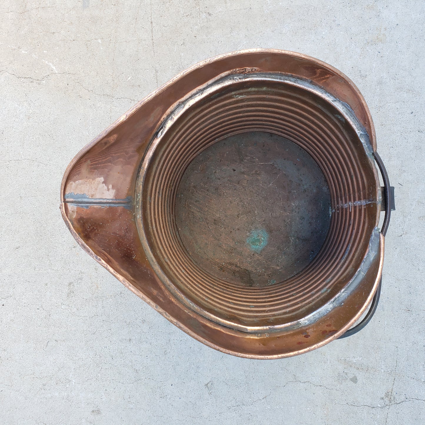 Antique French Deaclitre Handled Pitcher