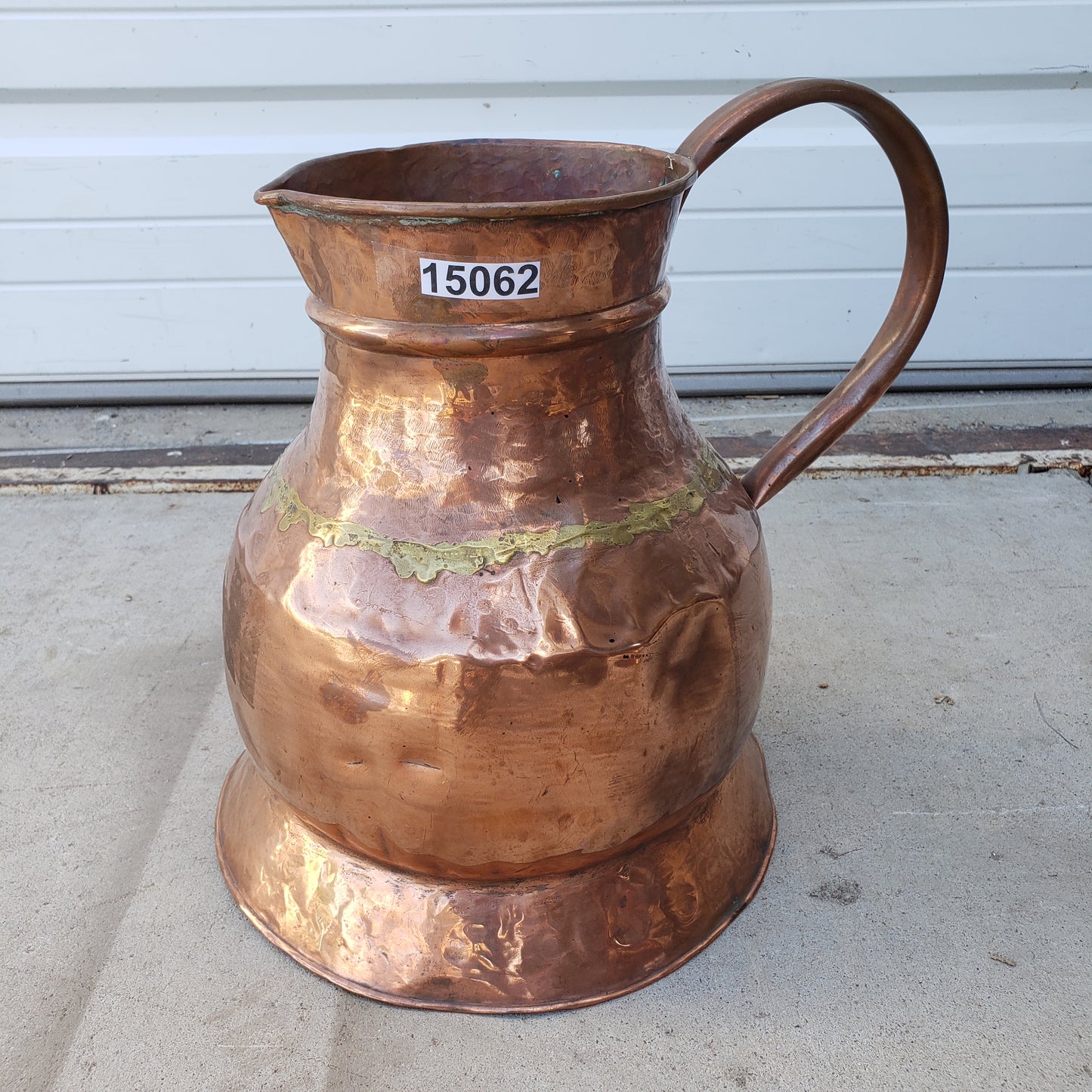 Antique French Copper Pitcher Measurer