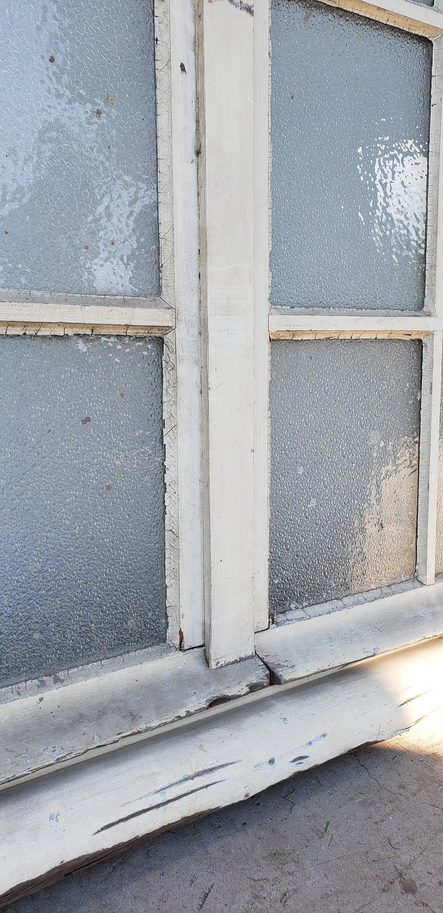 Pair of 14 Lite White French Antique Doors
