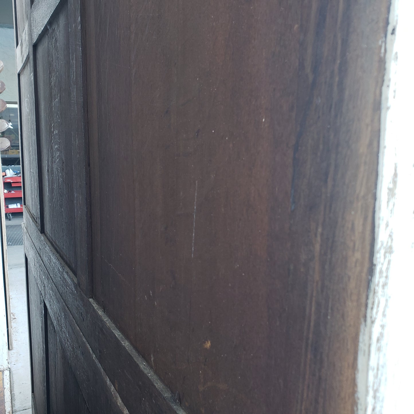 Stripped Antique Library Cabinet