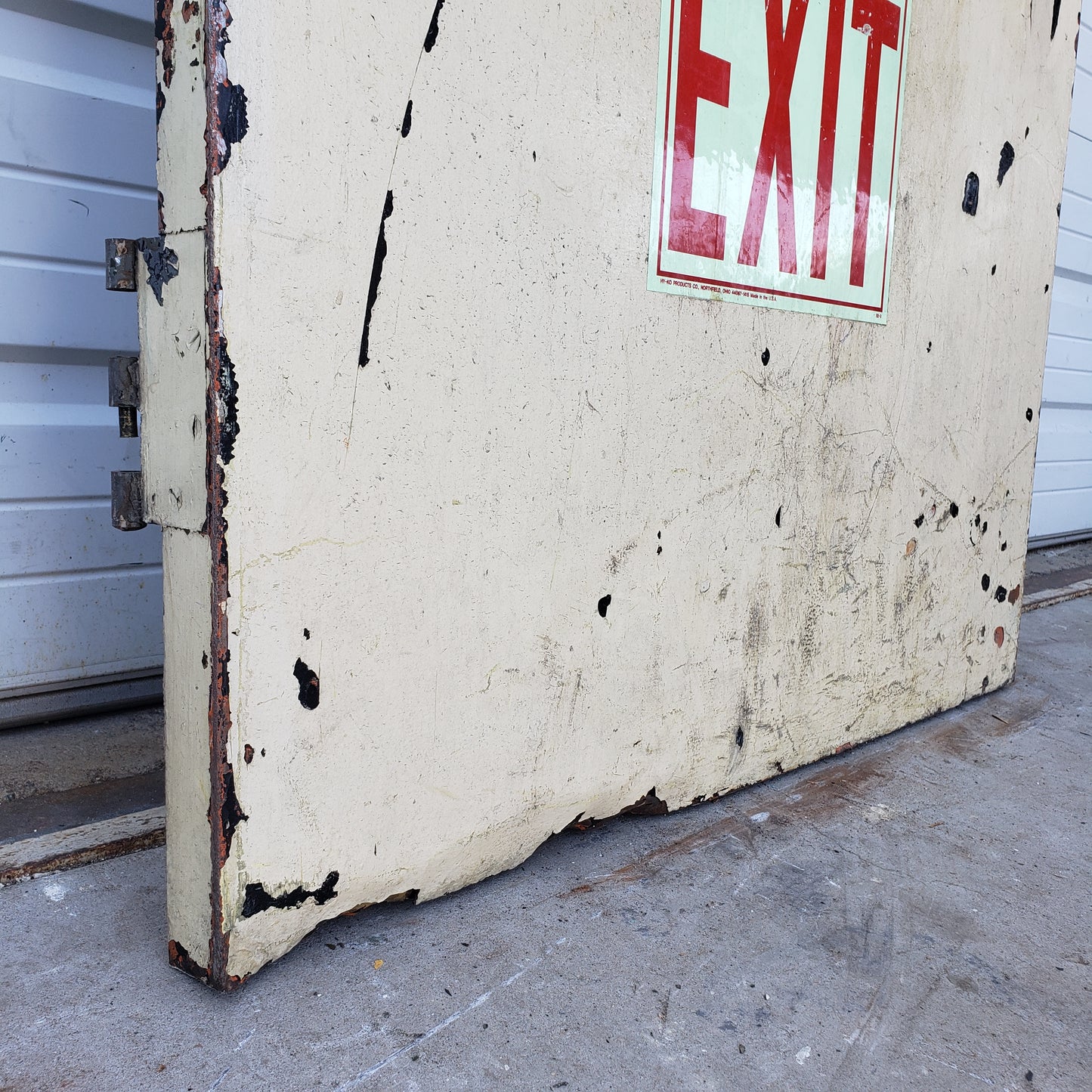 Single Steel Industrial Metal Door with Chickenwire Glass