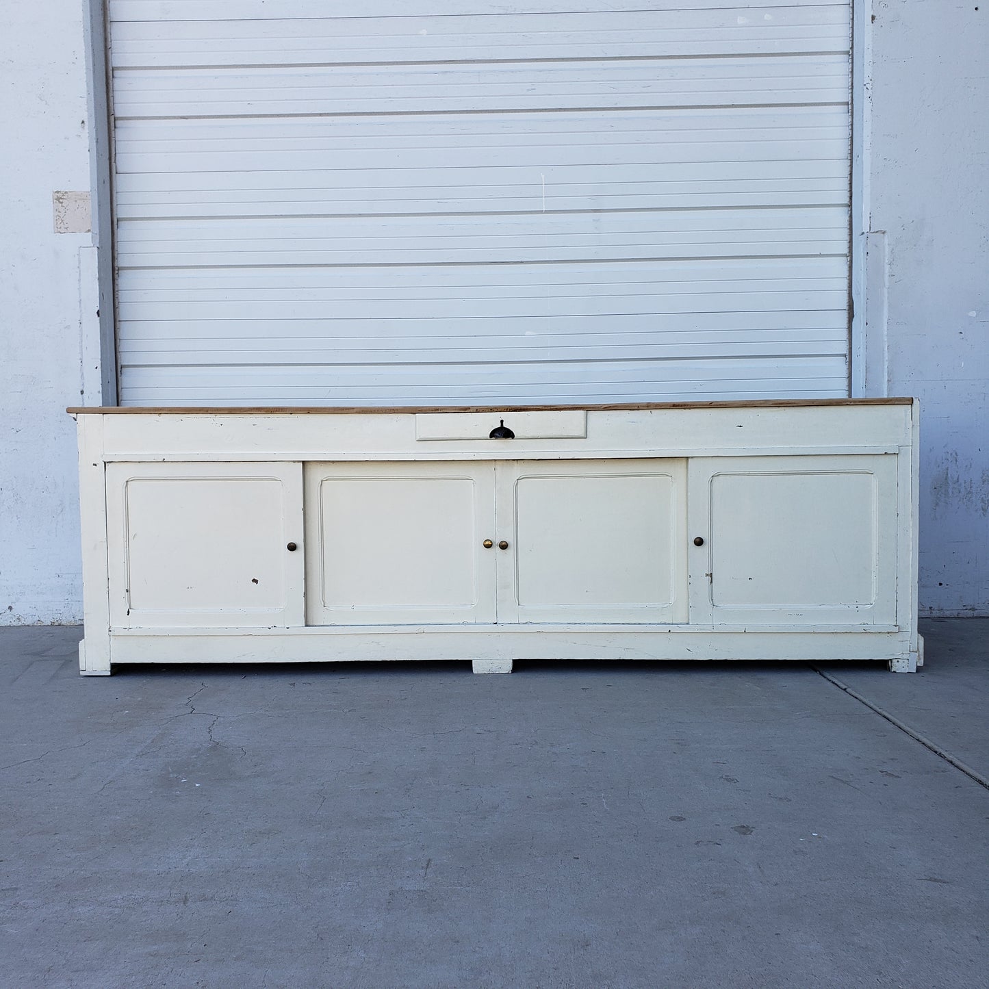 French Painted Antique Retail Display Case