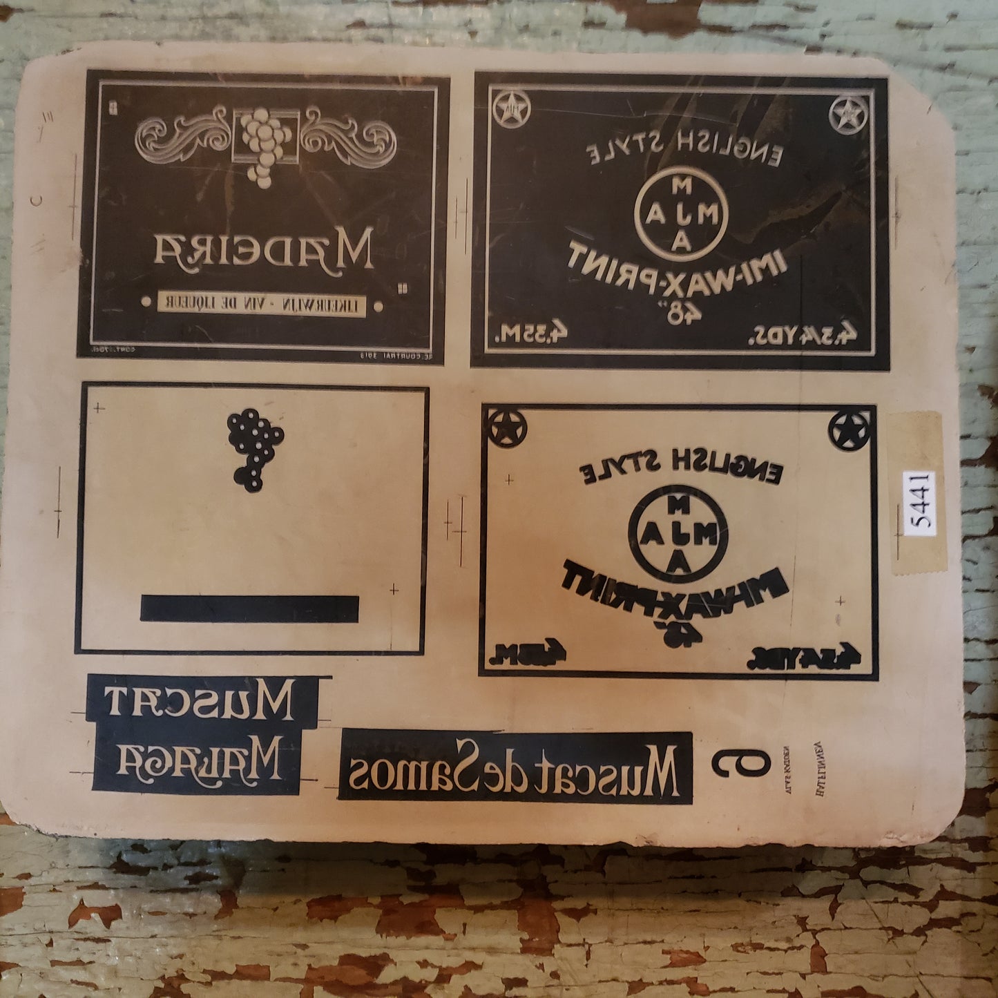 Litho Stone "English Style", "Madeira", "Muscat de Samos"