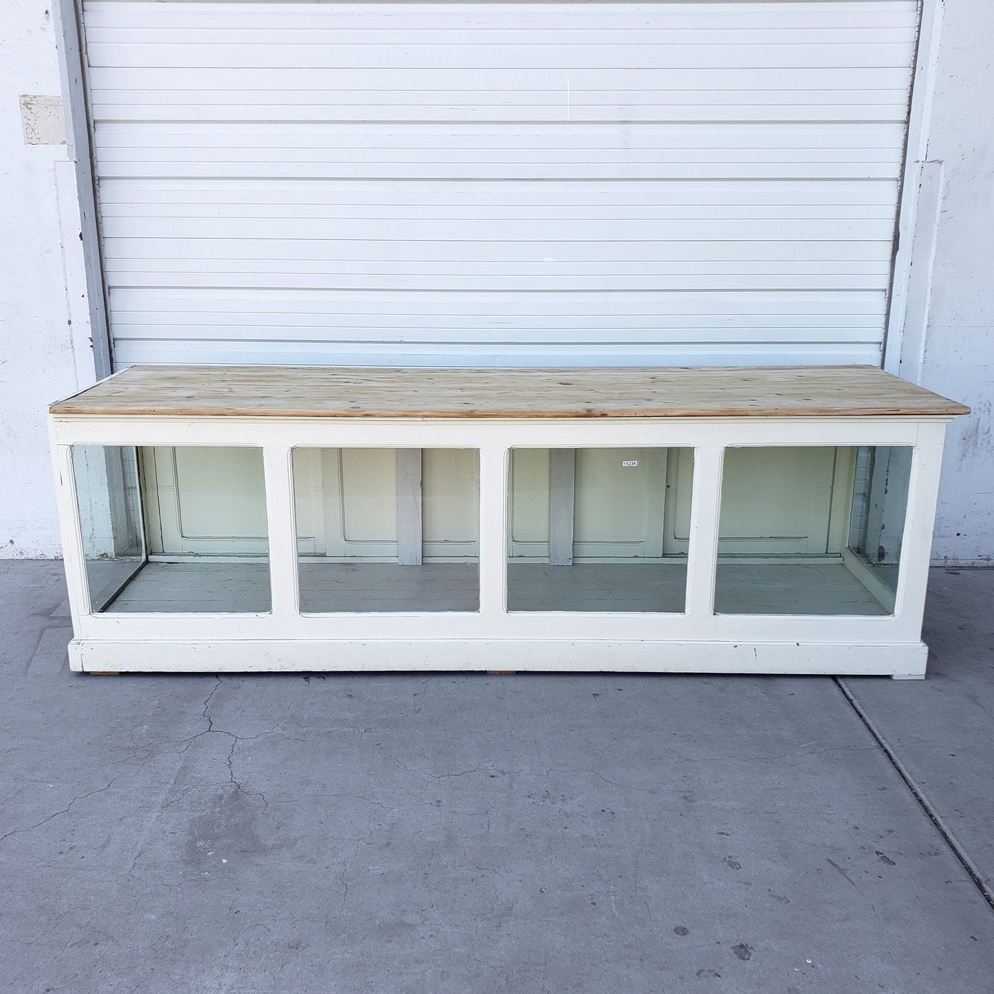French Painted Antique Retail Display Case