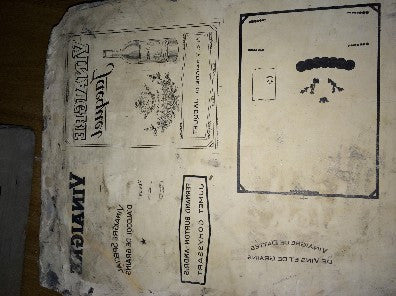 "Vinaigre" Wine Label Lithography Stone