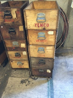 VEMCO Stenciled Wooden Crate
