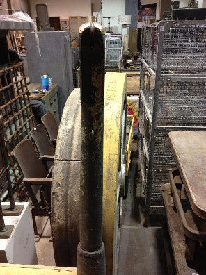 Tennis Net Post "Slazenger on brass top" & Slazenger in the iron base