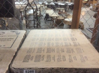 Litho stone Small paragraphs