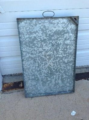 Tray, galvanized