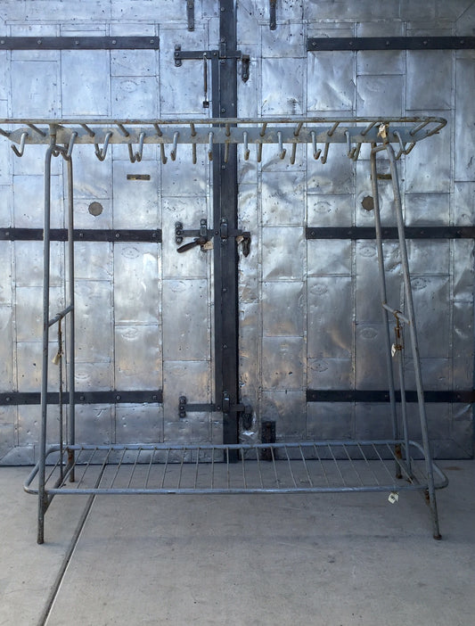 Metal Military Coat & Hat Rack