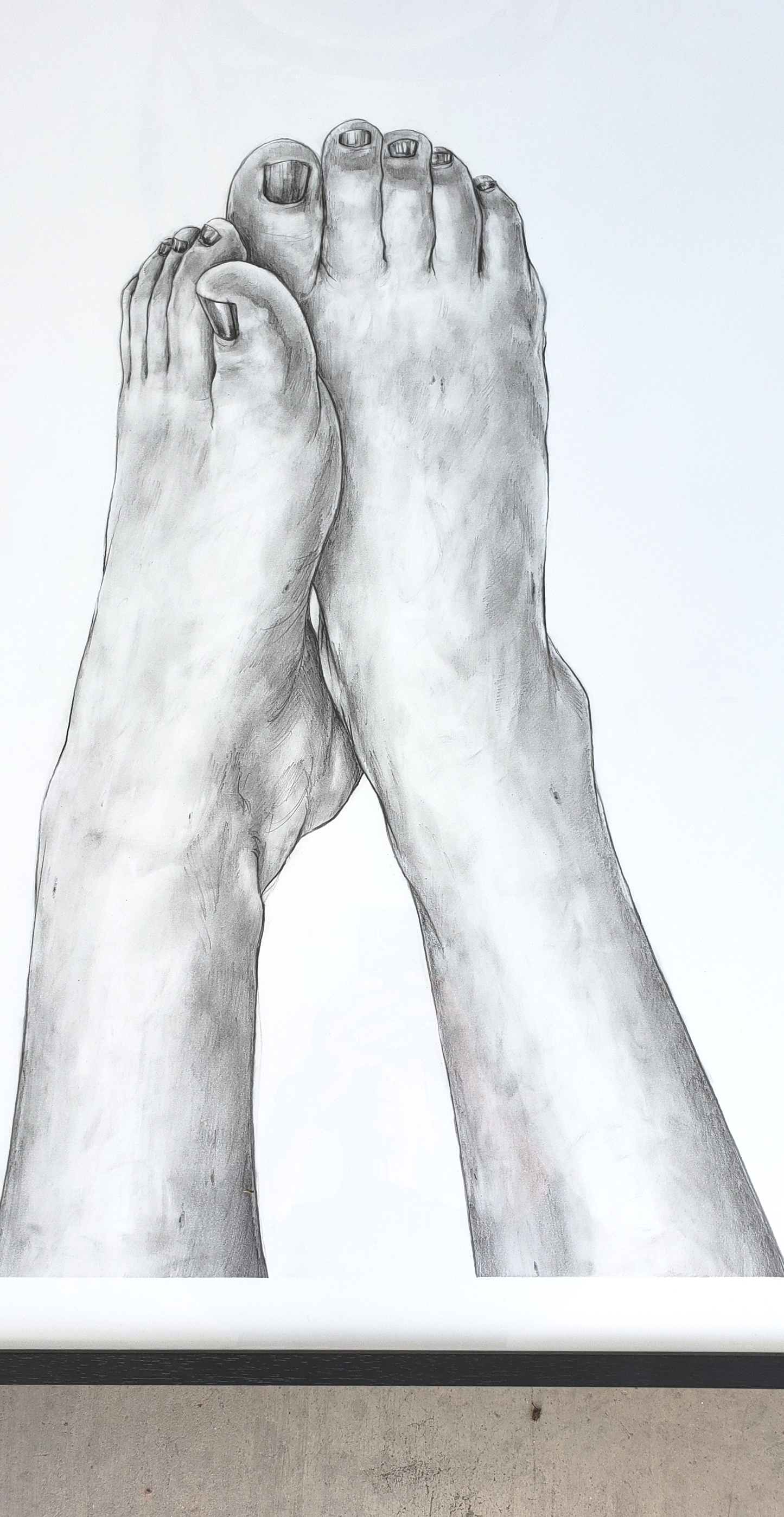 Christopher Gerling "Feet" Graphite on Paper