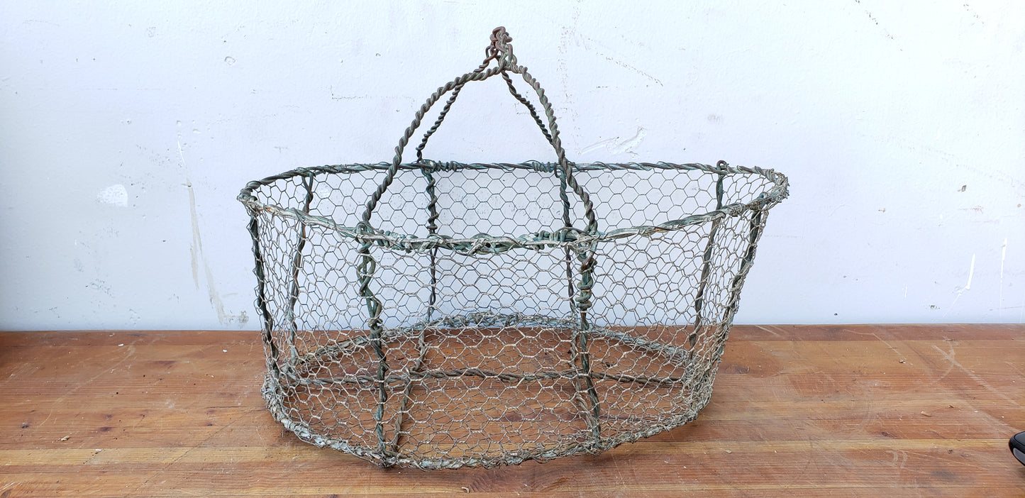 Small French Wire Gathering Basket