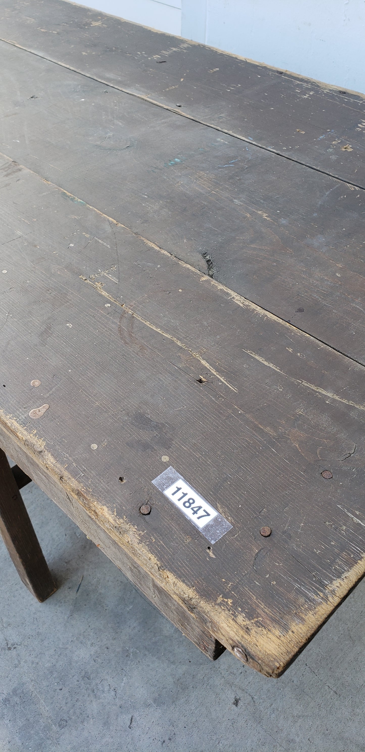 12' Wooden Farm Dining Table