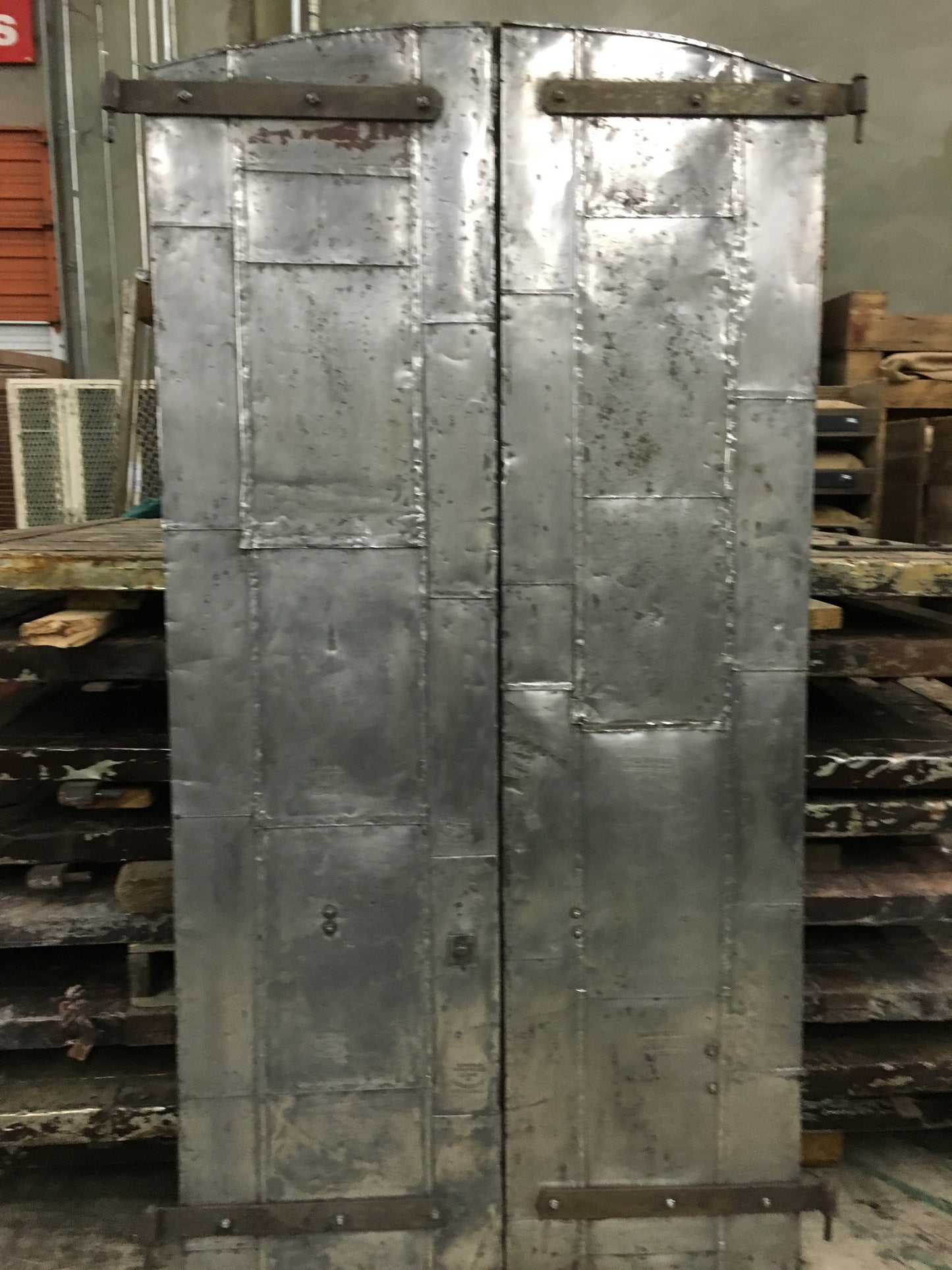 Pair of Industrial Metal Factory Shutter Doors (Medium)