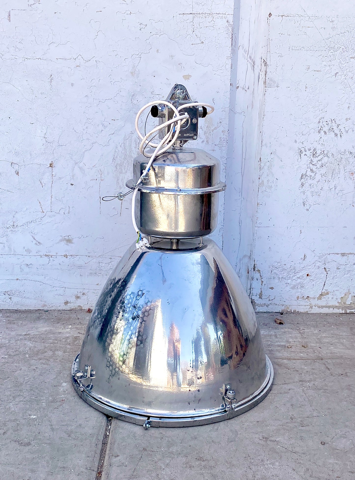 Industrial Silver Factory Pendant Light