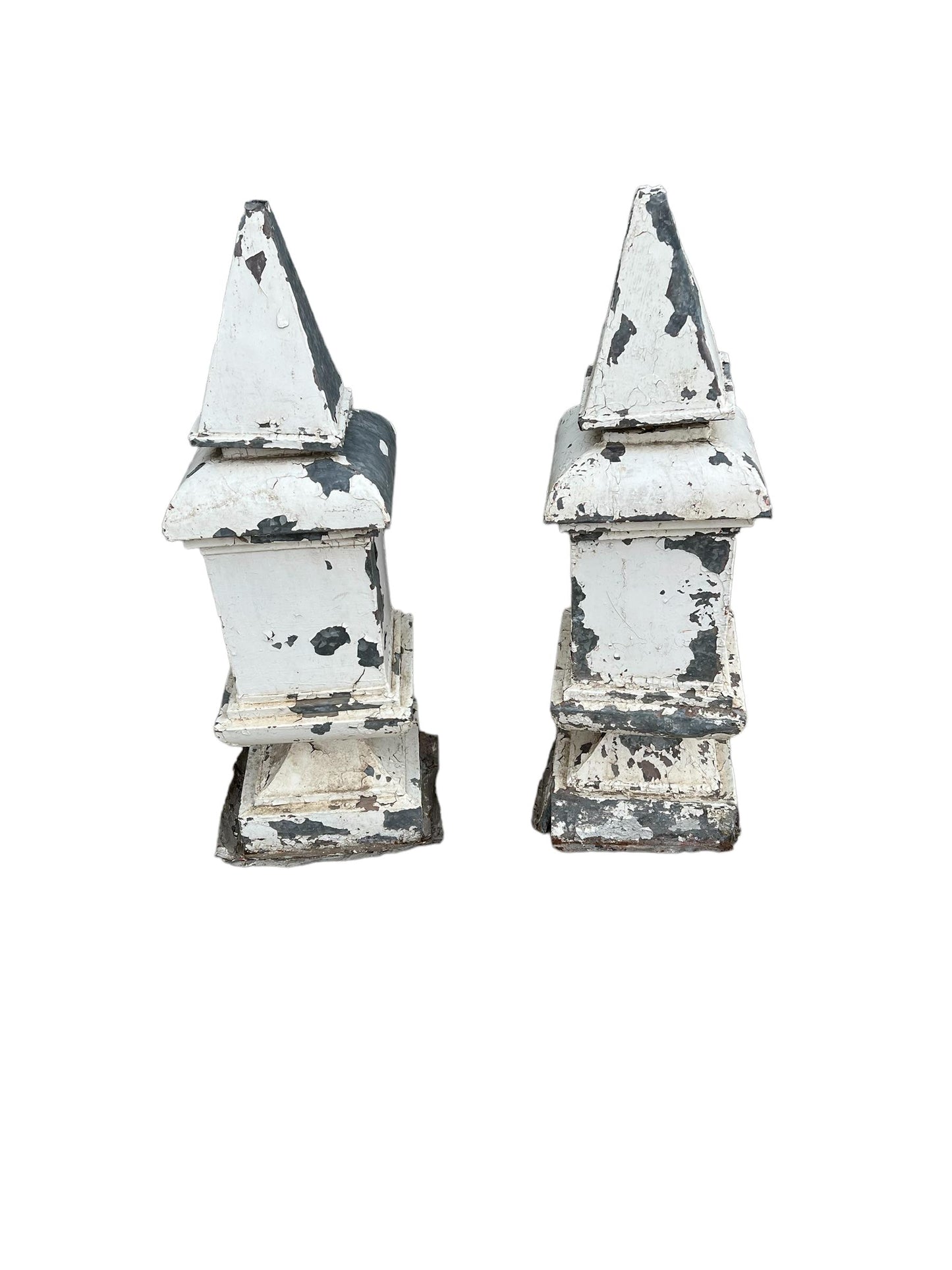 Pair of Zinc Finials