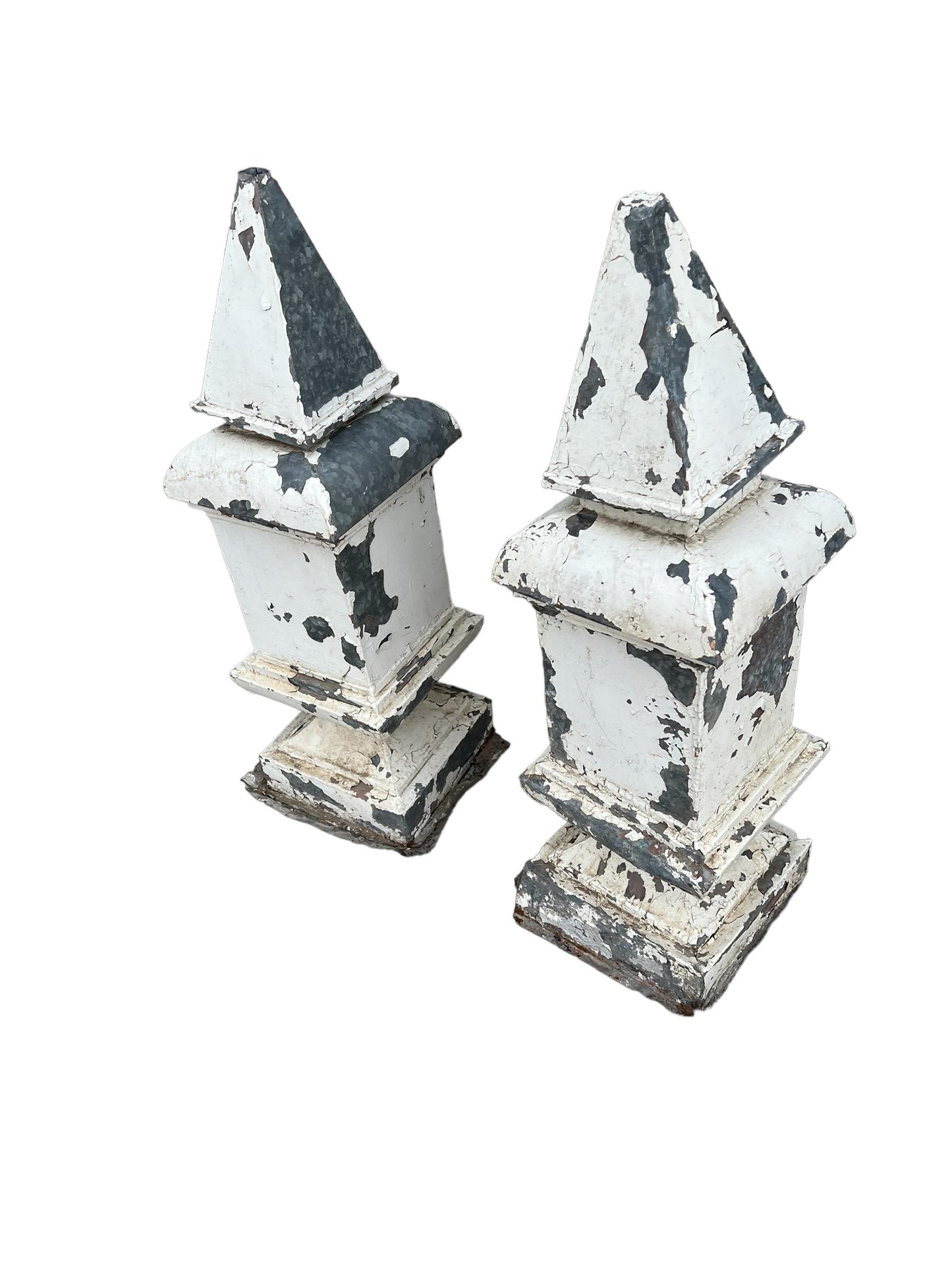 Pair of Zinc Finials