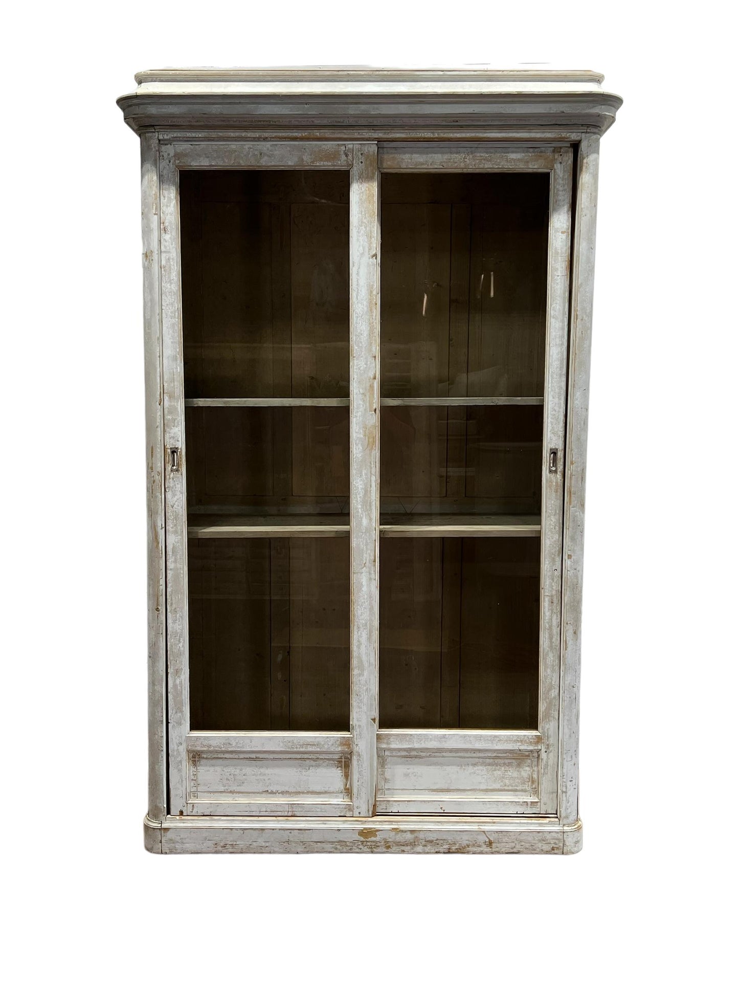 19th C. French Painted Store Display Cupboard
