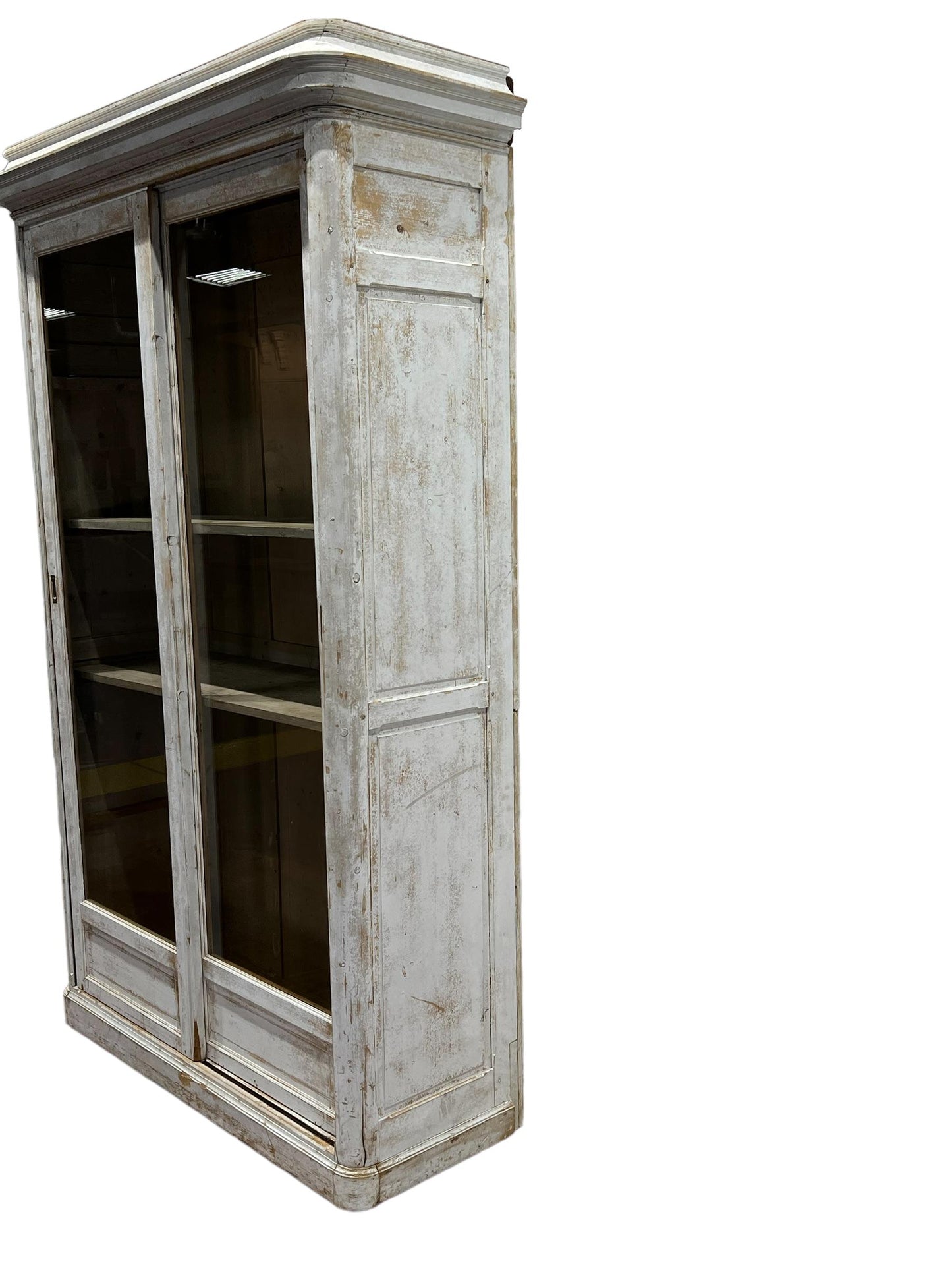 19th C. French Painted Store Display Cupboard