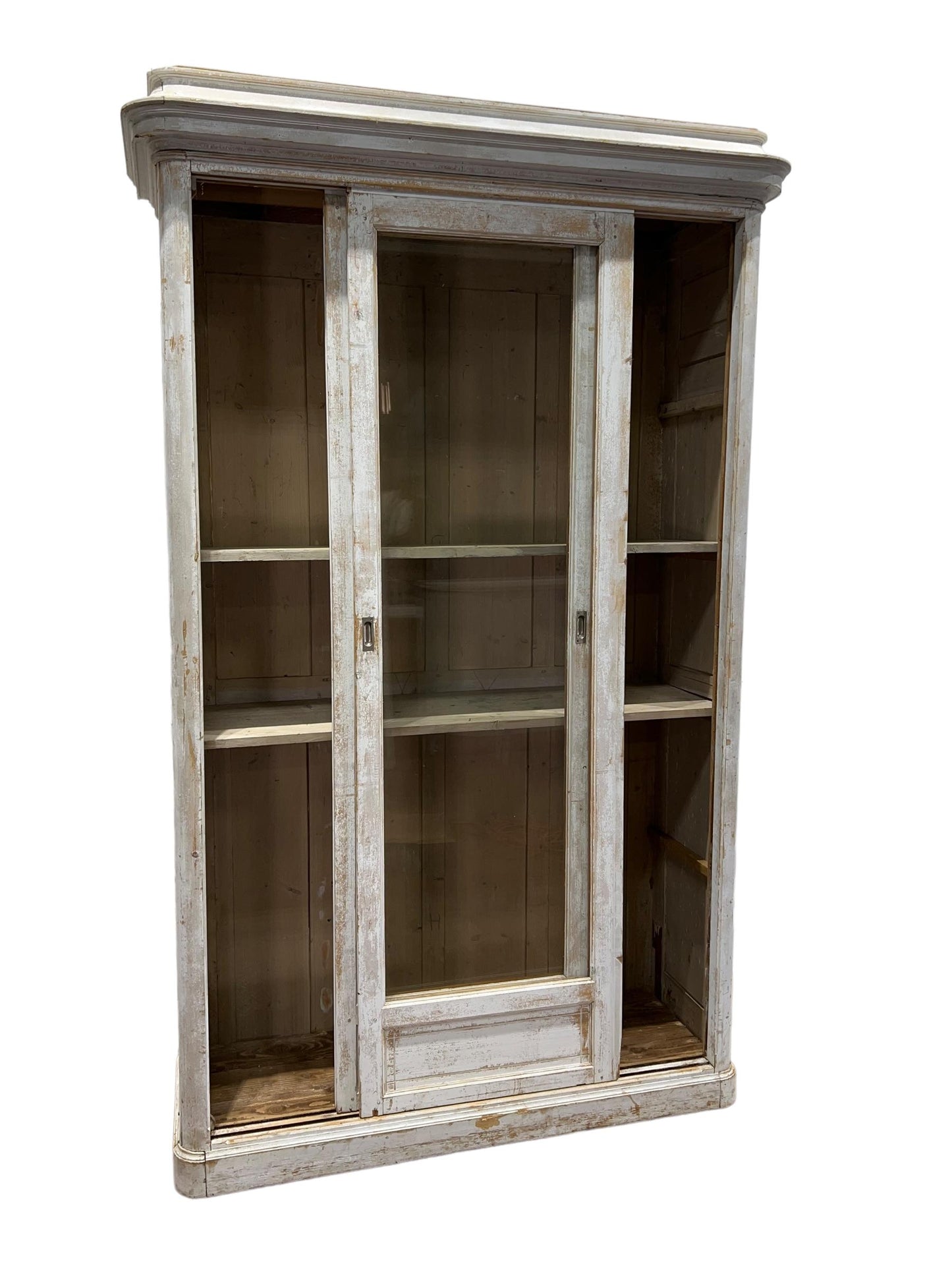 19th C. French Painted Store Display Cupboard