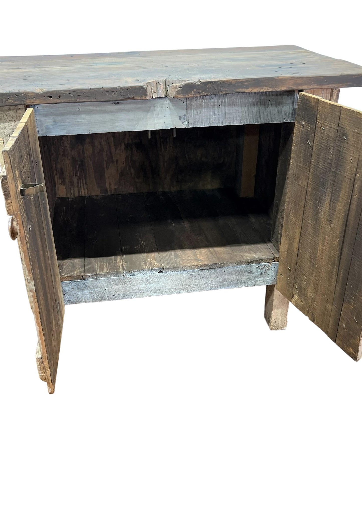 Industrial Wooden Antique Work Counter