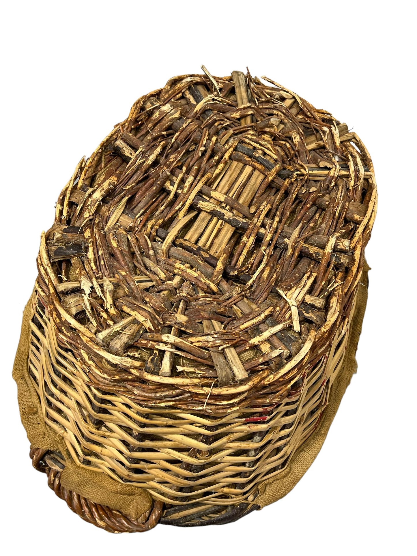 French Wicker Champagne Basket with Liner