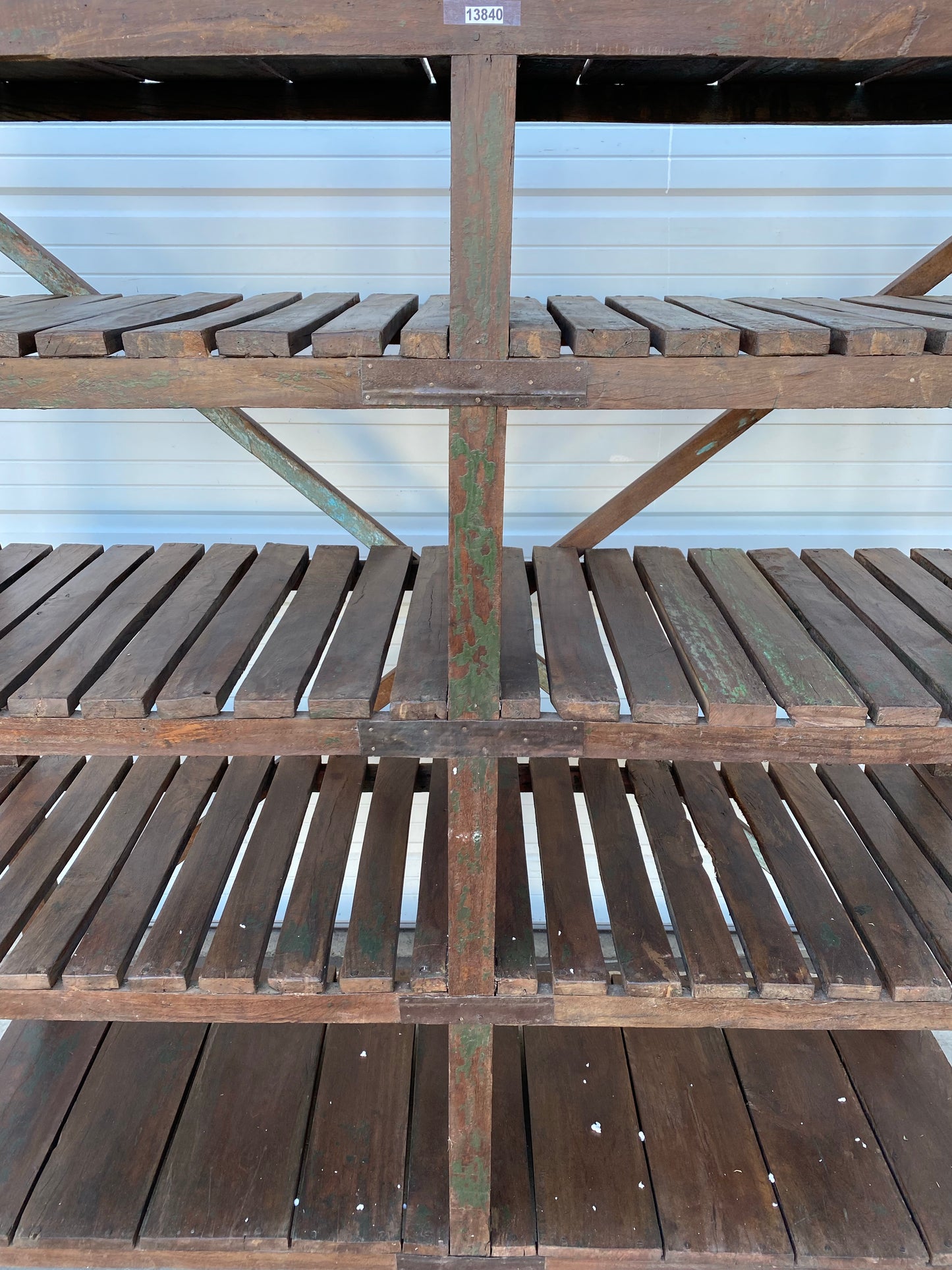 Wood Rack with 4 Shelves