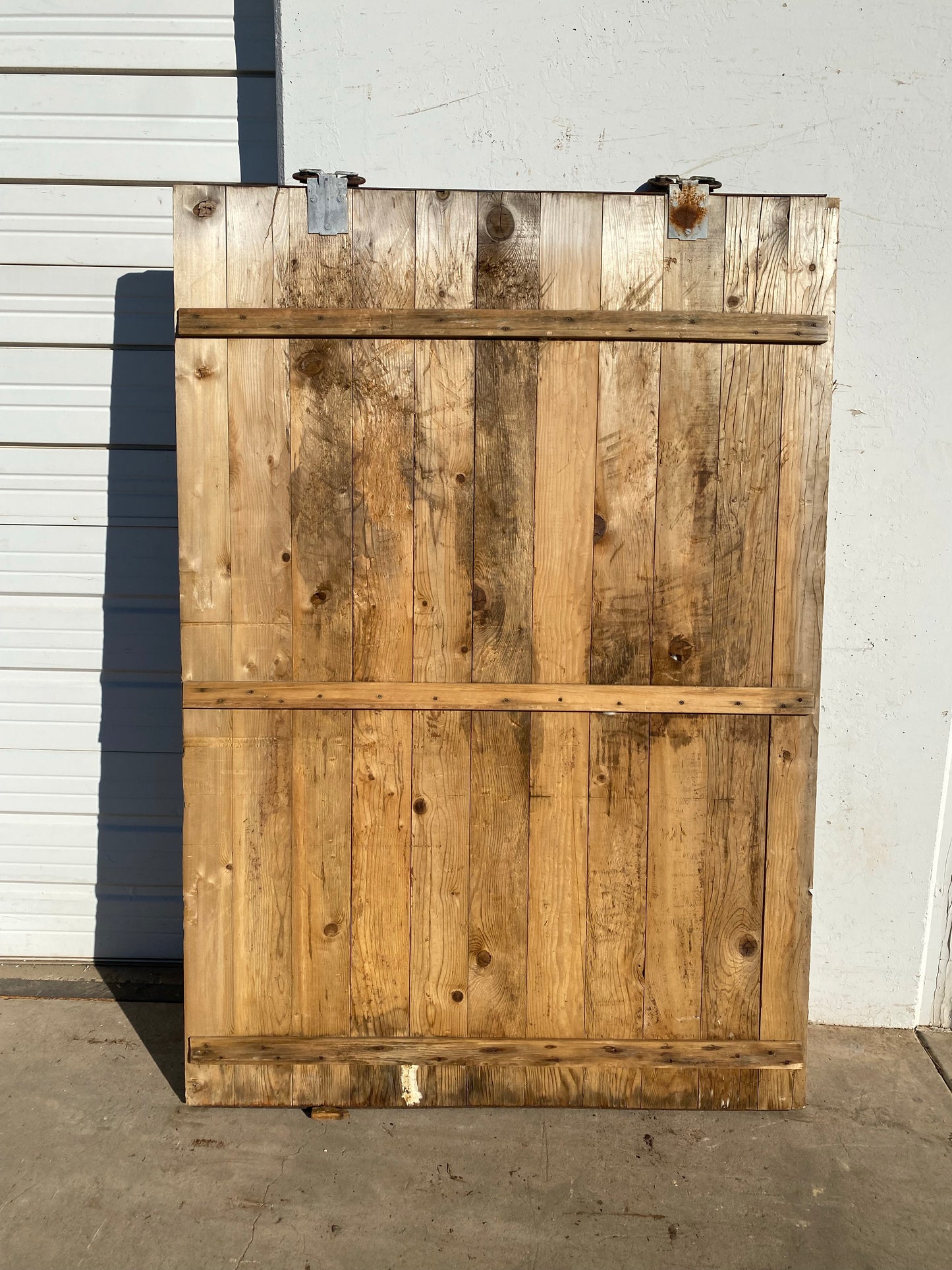 Single Bleached Antique Barn Stall Door