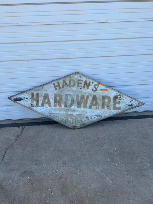 Haden's Hardware Metal Sign