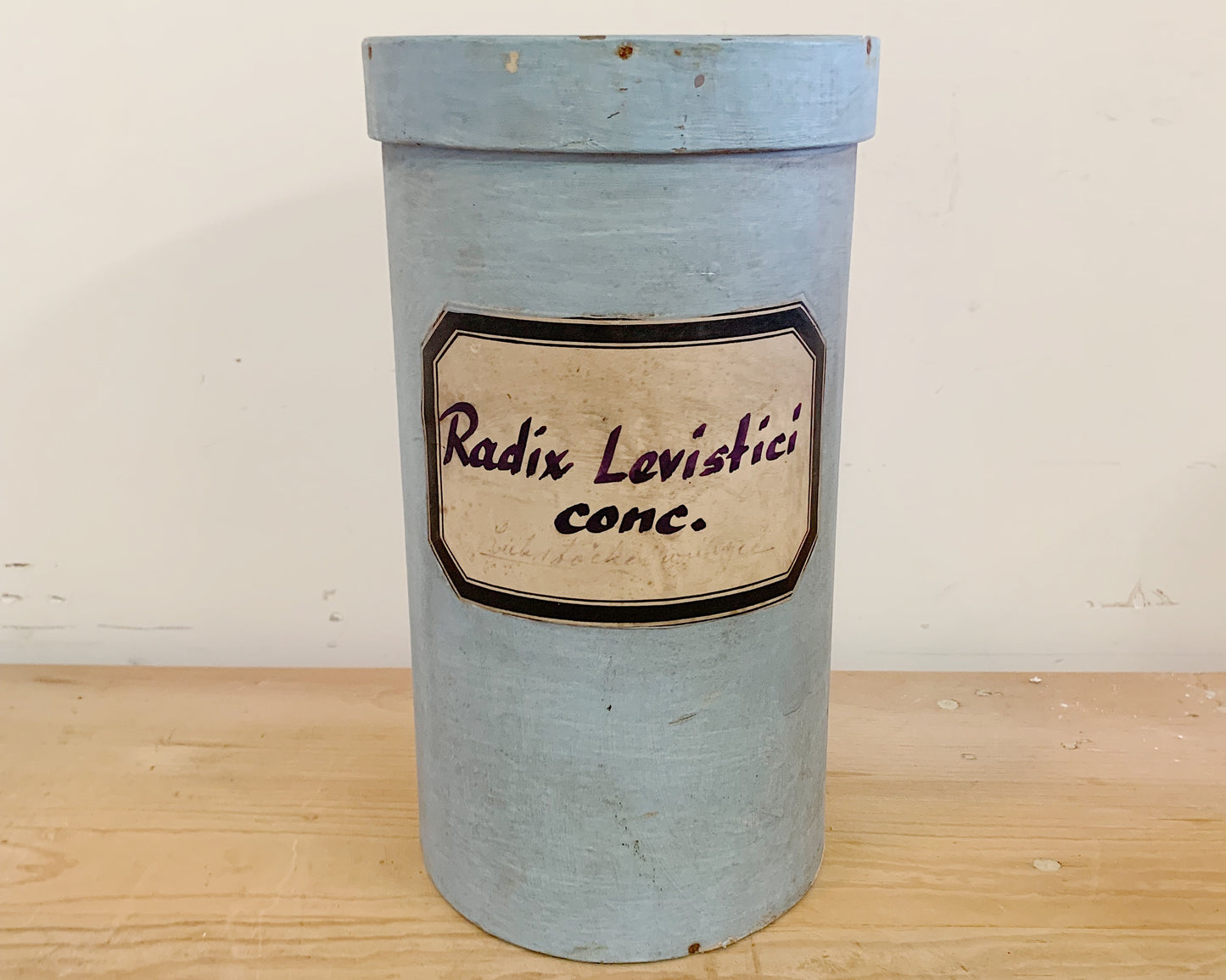 Antique Blue Herb Canister