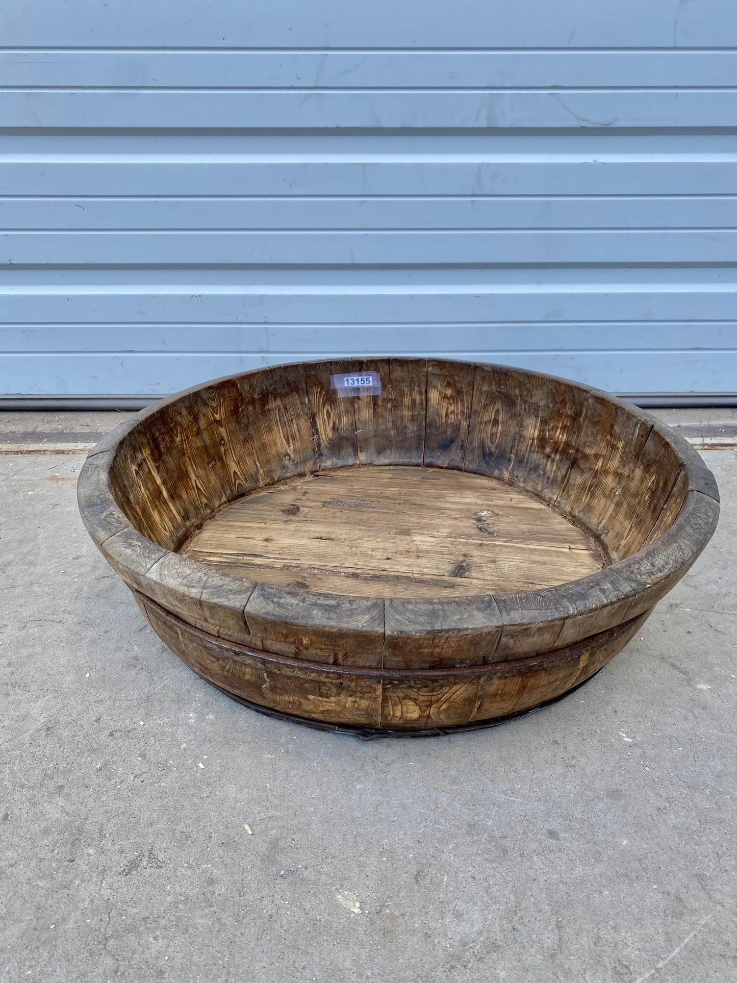 Large Round Turkish Wood Bowl