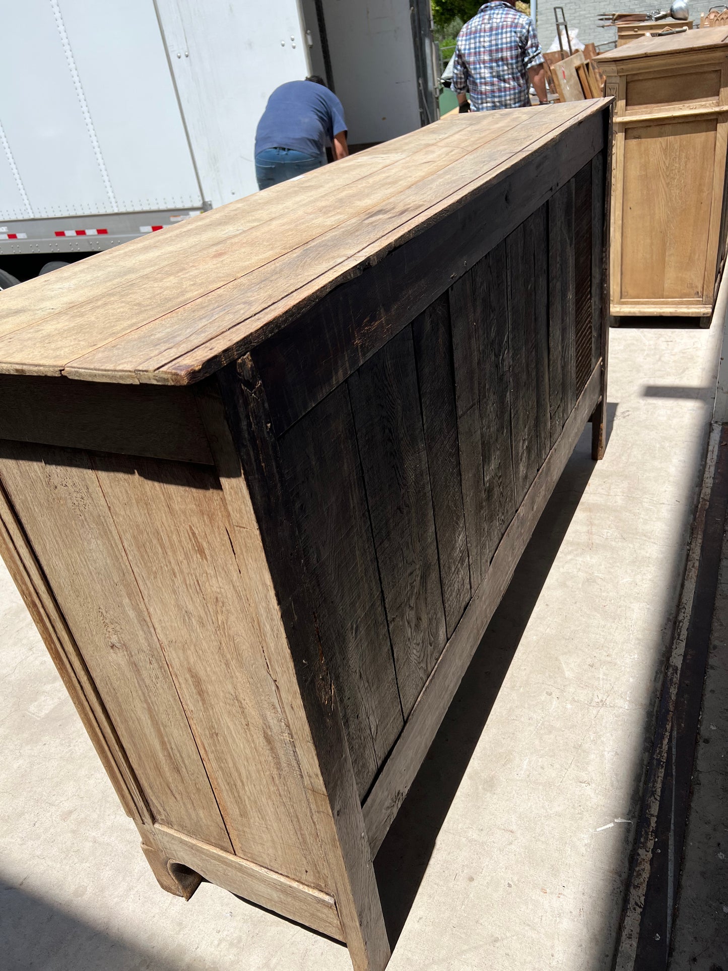 Bleached French Antique Sideboard