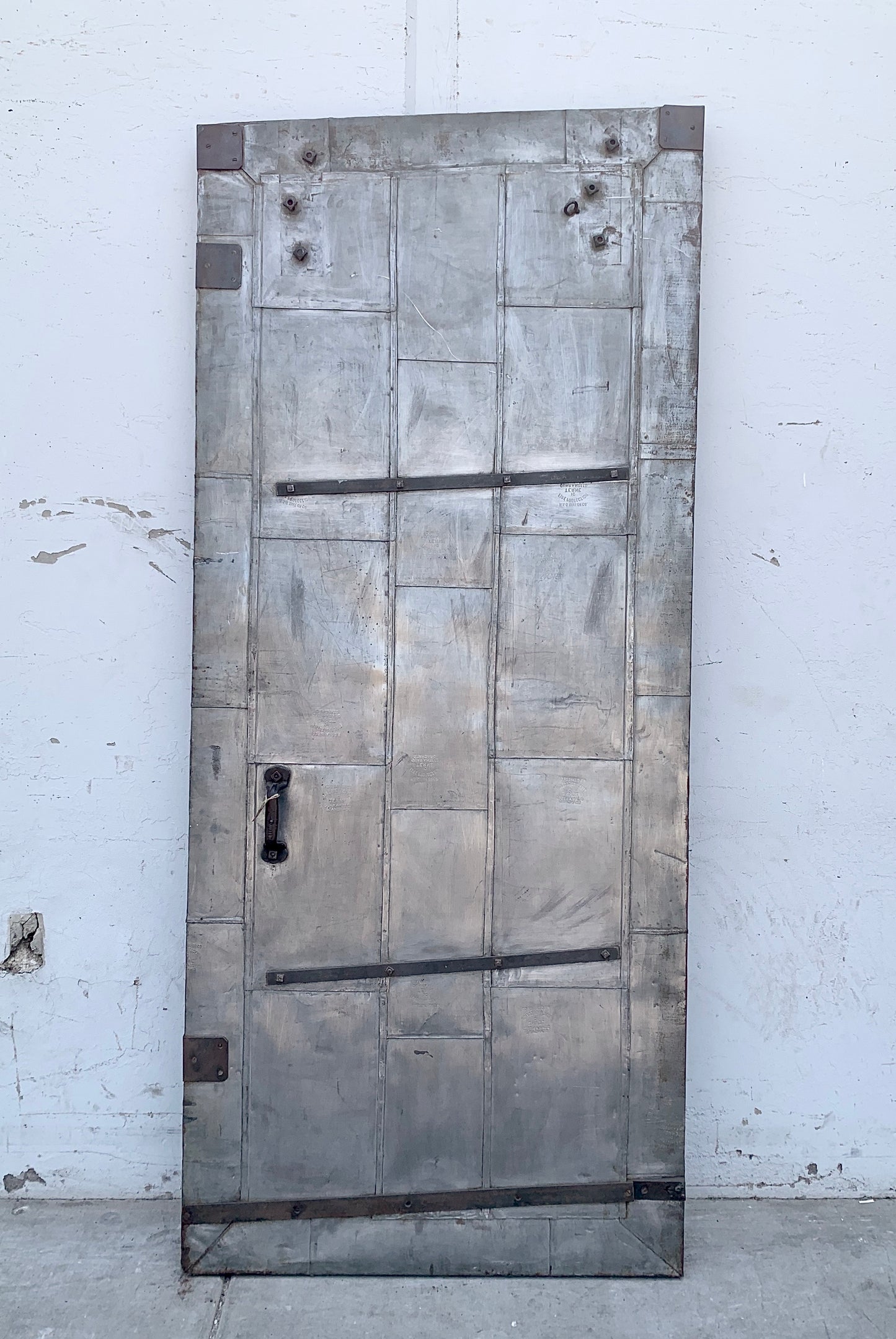 Industrial Metal Fire Single Door with Angled Top