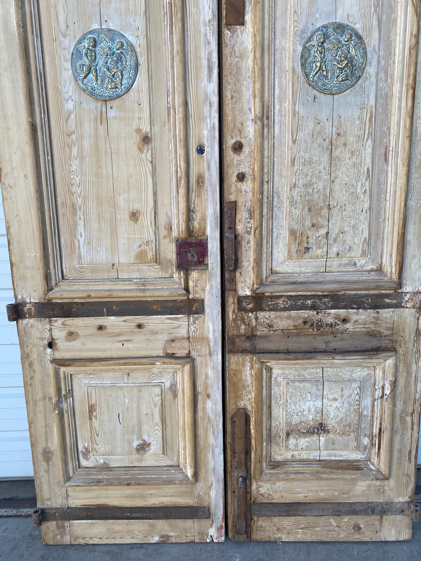 Pair of Antique Wood Carved Doors